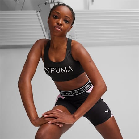 Puma, Intimates & Sleepwear, Red And Black Puma Sports Bra Size Medium