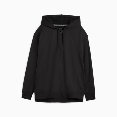 CLOUDSPUN Women's Full-Zip Training Hoodie, PUMA Black, small-AUS