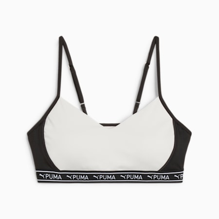 MOVE STRONG Training Bra, Vapor Gray, small-PHL