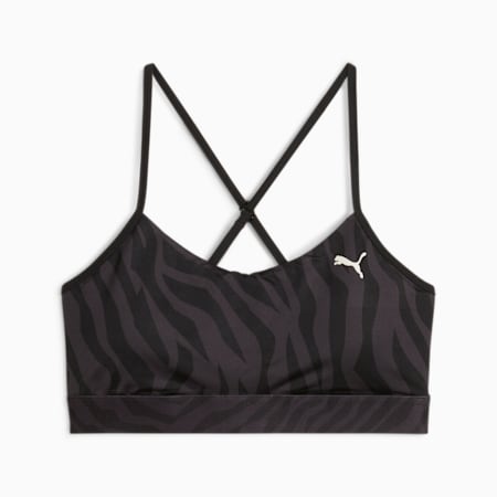 Animal Remix Move Women's Bra, PUMA Black, small-AUS