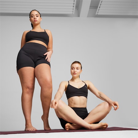 Studio Yogini Move Women's Training Bra, PUMA Black, small-NZL