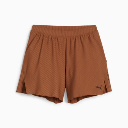 Puma shorts womens brown sale