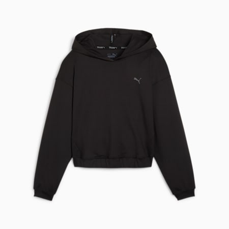 Sudadera con capucha de training Studio Foundations para mujer, PUMA Black, small