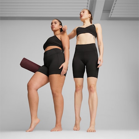 STUDIO ULTRABARE Women's Tight Training Shorts, PUMA Black, small-SEA