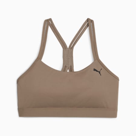4KEEPS STUDIO ULTRABARE Women's Strappy Training Bra, Totally Taupe, small-AUS