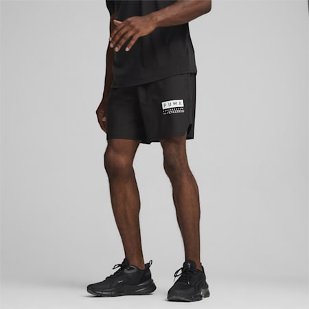 FUSE 7" 4-way Men's Training Stretch Shorts, PUMA Black, small-AUS