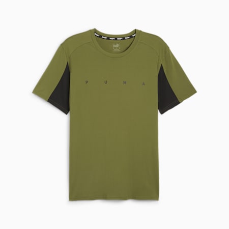 CLOUDSPUN Trainings-T-Shirt Herren, Olive Green, small