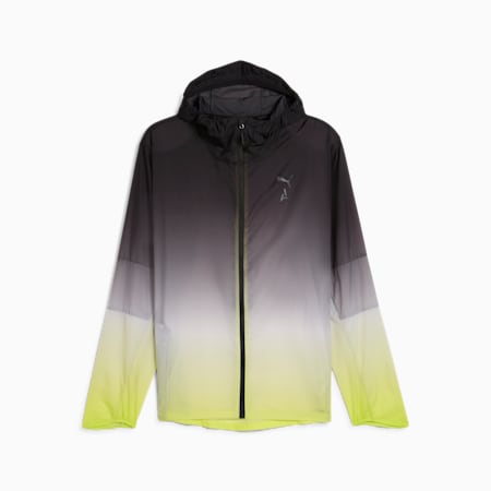 Veste d'ultra-trail SEASONS Homme, Lime Pow-fade print, small