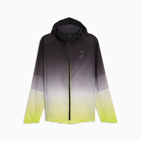 SEASONS Ultra Trail Men's Jacket, Lime Pow-fade print, small-THA