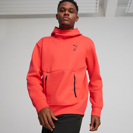 SEASONS Men's Hoodie, Active Red, small