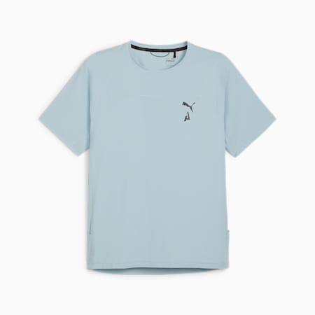 T-shirt de trail à manches courtes SEASONS Homme, Turquoise Surf, small