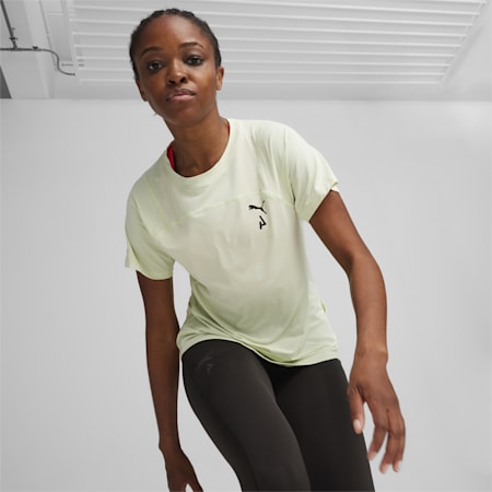 T-shirt Cool Trail a maniche corte SEASONS da donna, Green Illusion, small