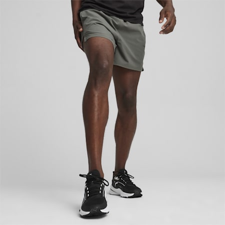 5" Men's Ultrabreathe Stretch Training Shorts, Mineral Gray, small-PHL