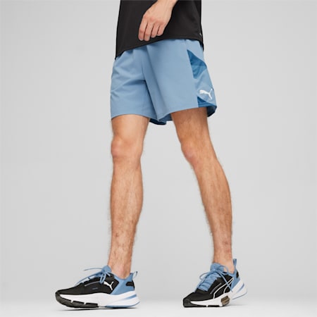 PUMA FIT 7" Men's Shorts, Zen Blue-Q2 print, small-SEA
