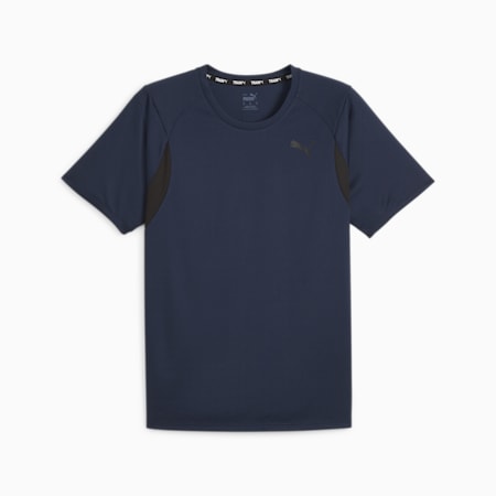 T-shirt PUMA Fit Ultrabreathe da uomo, Club Navy, small
