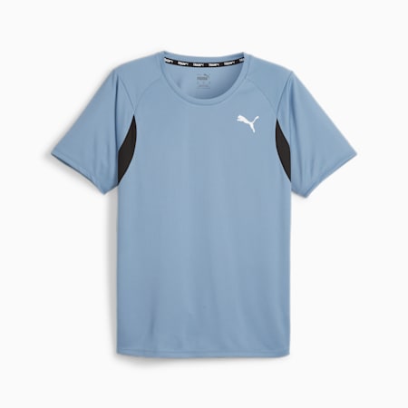 PUMA FIT Ultrabreathe T-shirt voor heren, Zen Blue, small