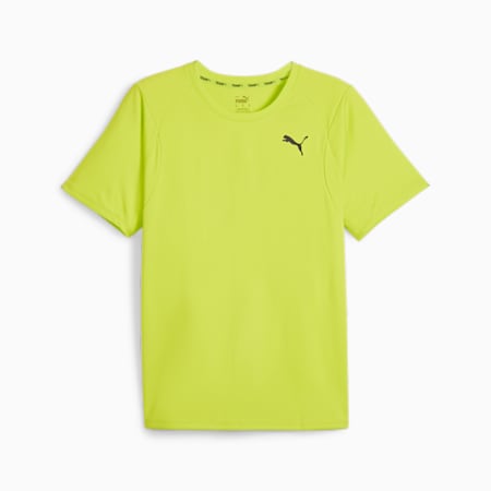 T-shirt PUMA Fit Ultrabreathe da uomo, Lime Pow, small