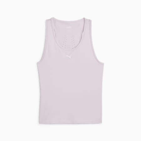 Camiseta de running RUN CLOUDSPUN de tirantes para mujer, Grape Mist, small