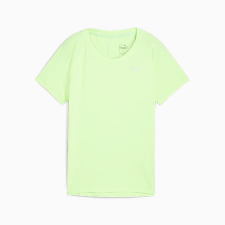 CLOUDSPUN Short Sleeve Running Tee Women, Fizzy Apple, small-THA