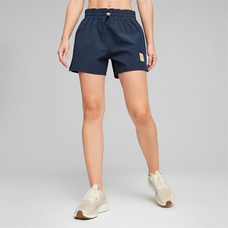 Shorts da corsa PUMA x FIRST MILE da donna, Club Navy, small