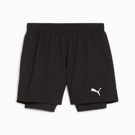 RUN VELOCITY ULTRAWEAVE 2-in-1 Men's Running Shorts, PUMA Black, small-AUS