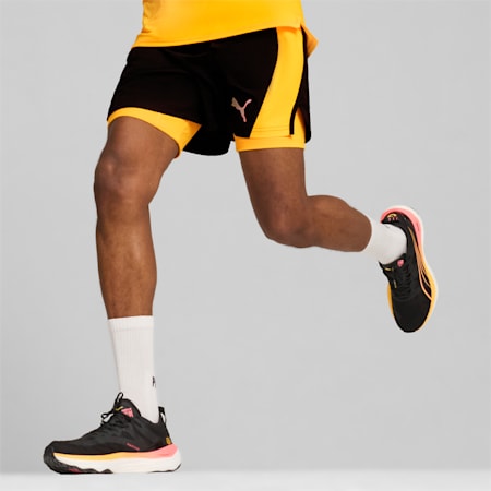 Run Velocity ULTRAWEAVE 2-in-1 Men's Running Shorts., PUMA Black-Sun Stream, small-THA