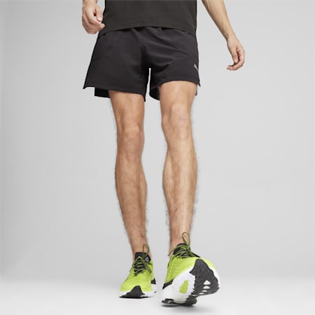 RUN EVOLVE 5" Men's Running Shorts, PUMA Black, small-AUS
