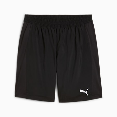 RUN FAV VELOCITY 7" Men's Running Shorts, PUMA Black-Sunset Glow, small-AUS