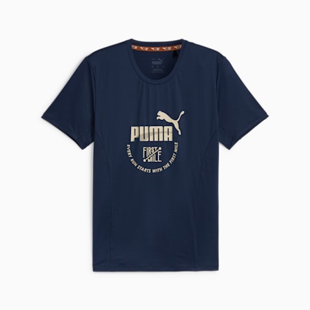 PUMA x FIRST MILE Running Tee, Club Navy, small