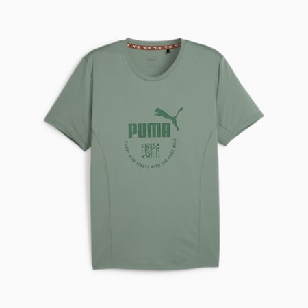 PUMA x FIRST MILE hardloop-T-shirt, Eucalyptus, small