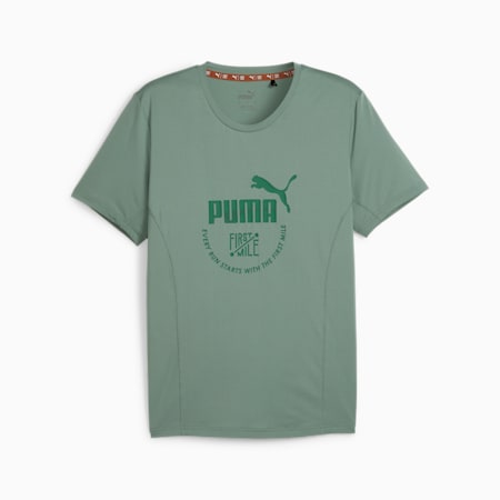 PUMA x FIRST MILE Running Tee, Eucalyptus, small