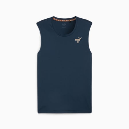 Camiseta de tirantes de running PUMA x First Mile para hombre, Club Navy, small
