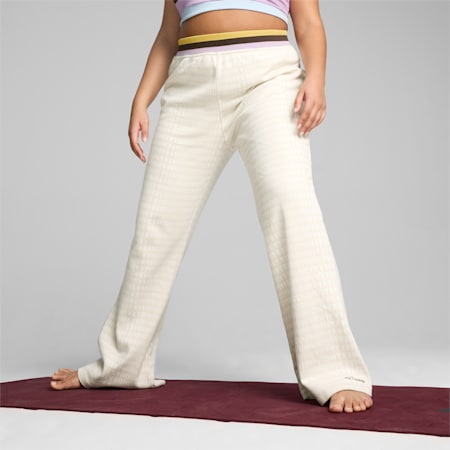 Damskie spodnie PUMA x lemlem, Warm White, small