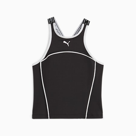 PUMA FIT Fitted Women's Tank, Puma Black, small-THA