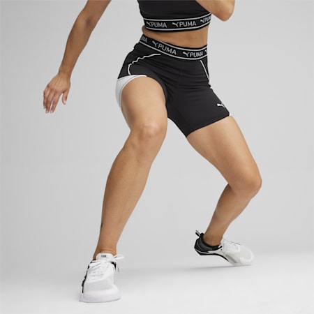 TRAIN STRONG Women's 5" Shorts, PUMA Black, small-AUS