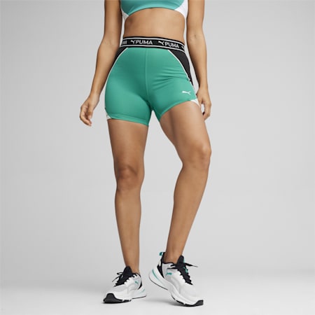 TRAIN STRONG Women's 5" Shorts, Sparkling Green, small-THA