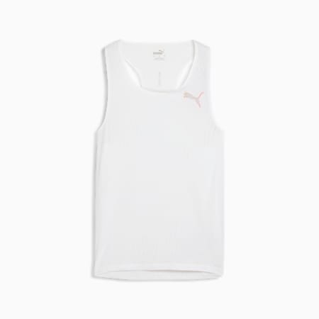 RUN ULTRASPUN Men's Running Singlet, PUMA White-AOP, small-IDN