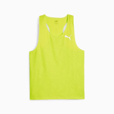 RUN ULTRASPUN Men's Running Singlet, Lime Pow, small-DFA