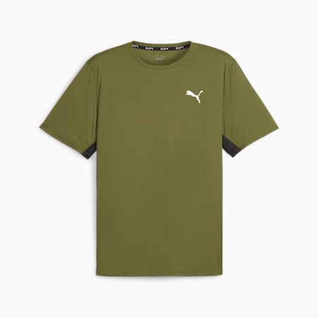T-shirt de running Run Favorite Velocity Homme, Olive Green, small