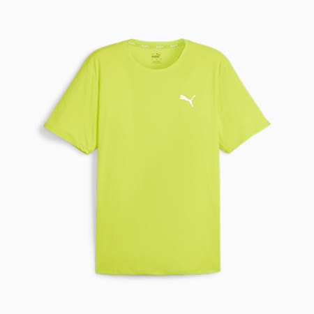 RUN FAVORITE Men's Tee, Lime Pow, small-DFA