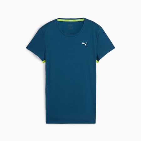 T-shirt de running Run Favorite Velocity Femme, Ocean Tropic, small