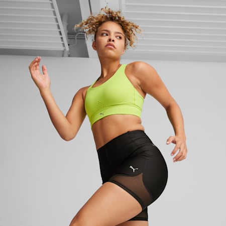 PWRbreathe RUN BRA, Lime Pow, small