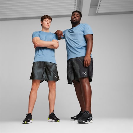 RUN FAV VELOCITY Men's All-Over-Print 7"  Running Shorts, PUMA Black, small-SEA