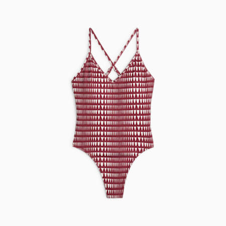 PUMA x LEMLEM Leotard Damen, Team Regal Red, small