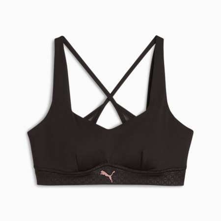 PUMA x PAMELA REIF Women's Training Bra, PUMA Black, small