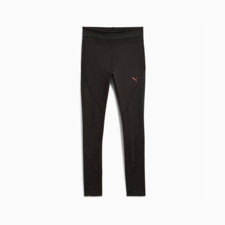 PUMA x PAMELA REIF Women's Mesh Training Tights, PUMA Black, small