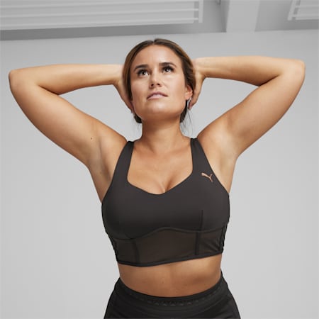 PUMA Training - Evolve - Brassière de sport maintien intermédiaire - Gris  foncé