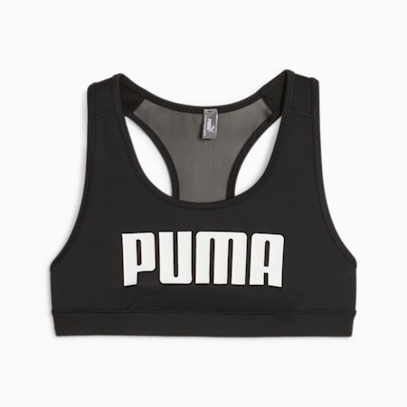 Bra deportivo de entrenamiento 4 KEEPS, Puma Black-White PUMA, small-PER