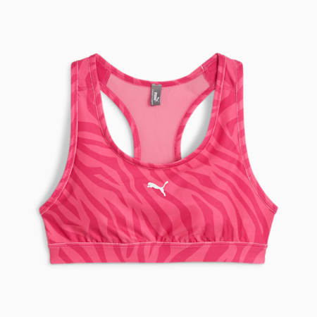 4KEEPS Training Bra, Garnet Rose-Zebra AOP, small-PHL