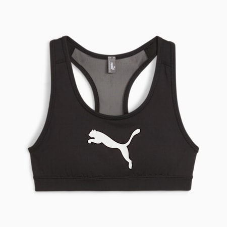 4KEEPS Training Bra, PUMA Black-Big White Cat, small-THA